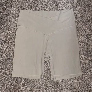 Aerie High Waist Shorts- in cake butter shade